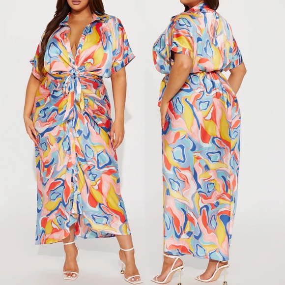 Hailey Button Up Maxi Dress - Picture 1 of 4